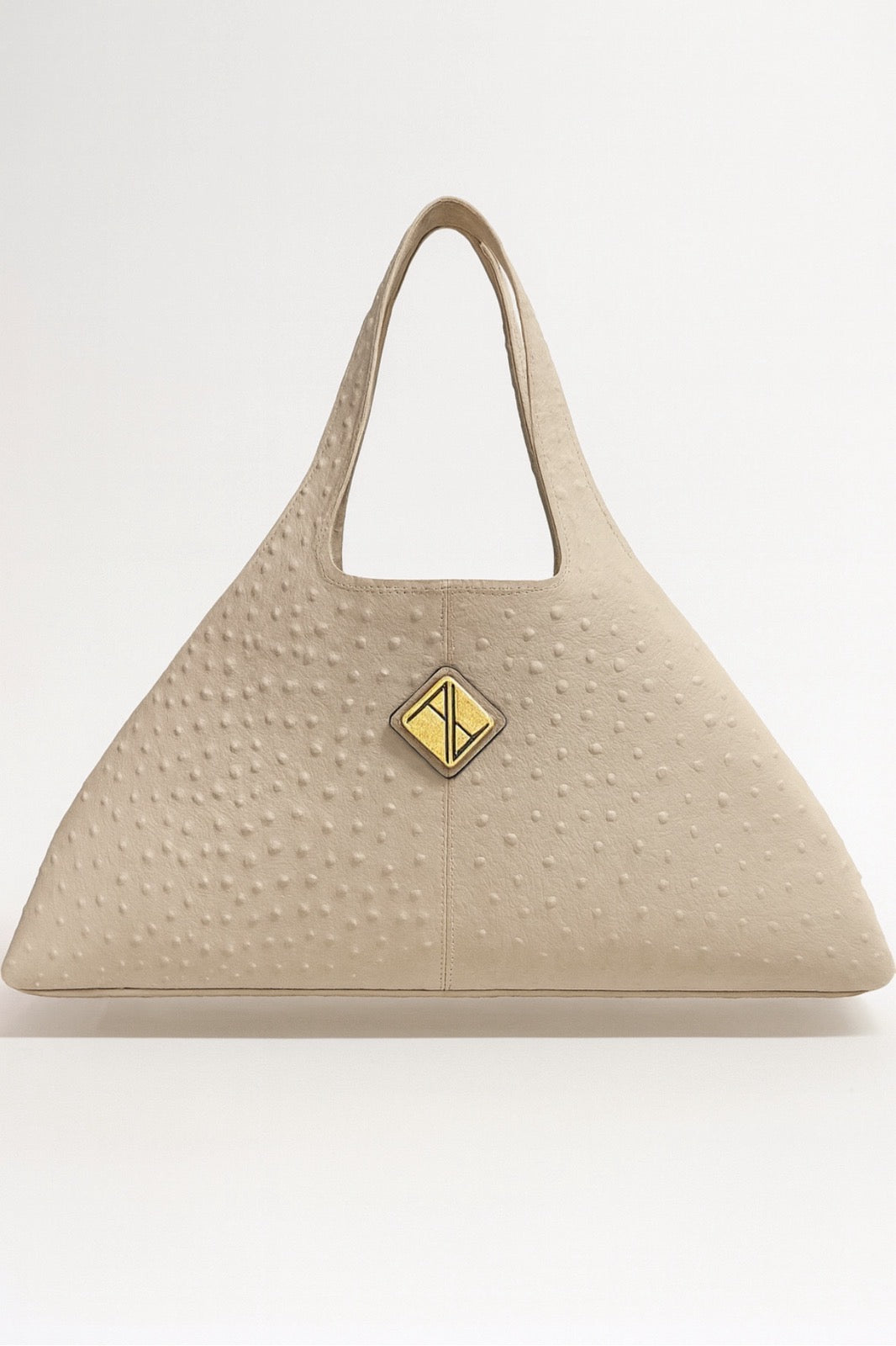 Sando Tote (Cream Ostrich)