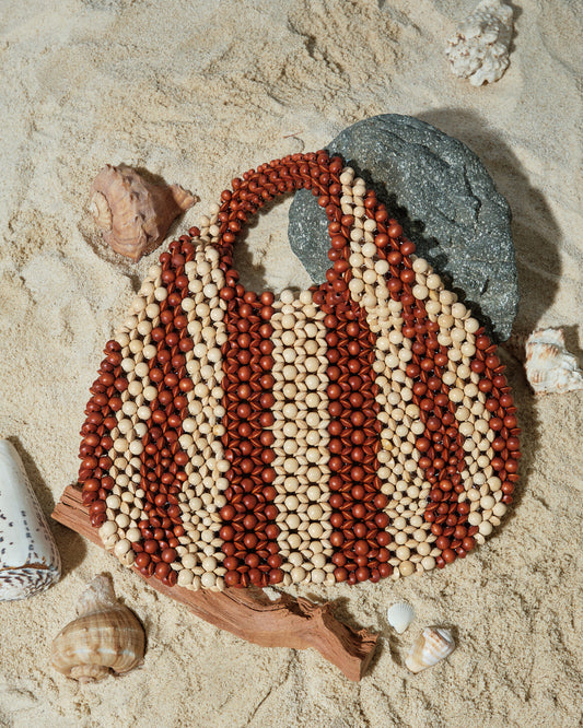 Luha Stripes in Cream and Tan