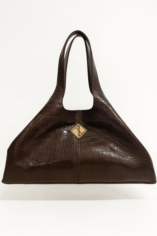 Sando Tote (Croco Brown)