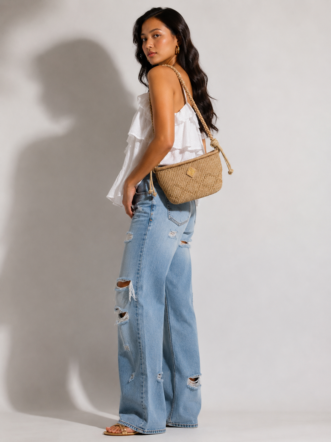 Elenita Shoulder Bag (Nude)