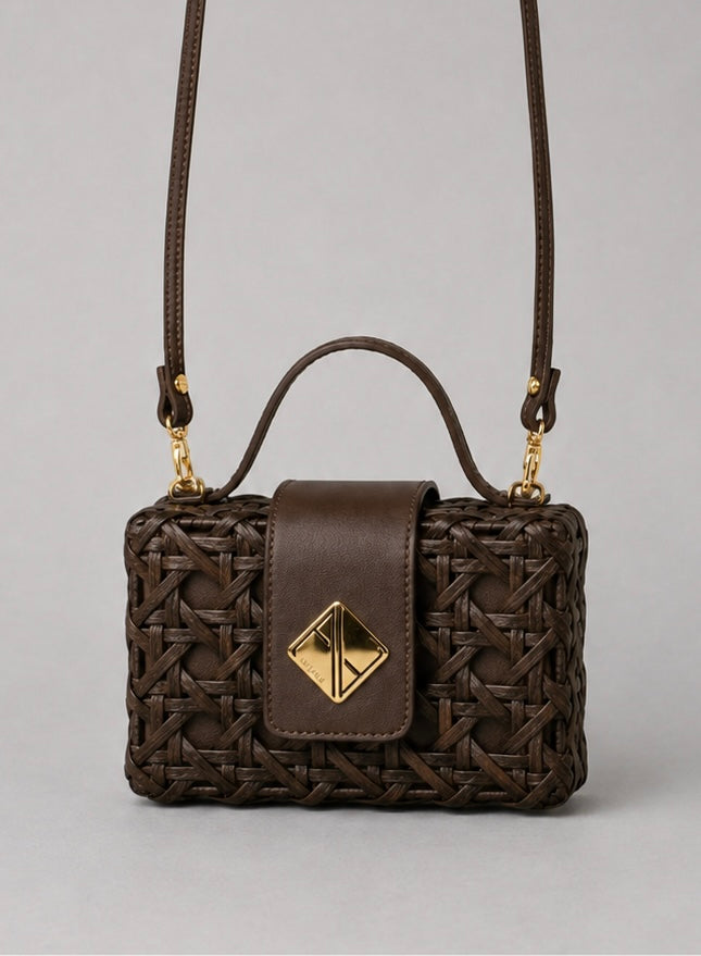 Charlie Slim Mini Handbag (Brown)