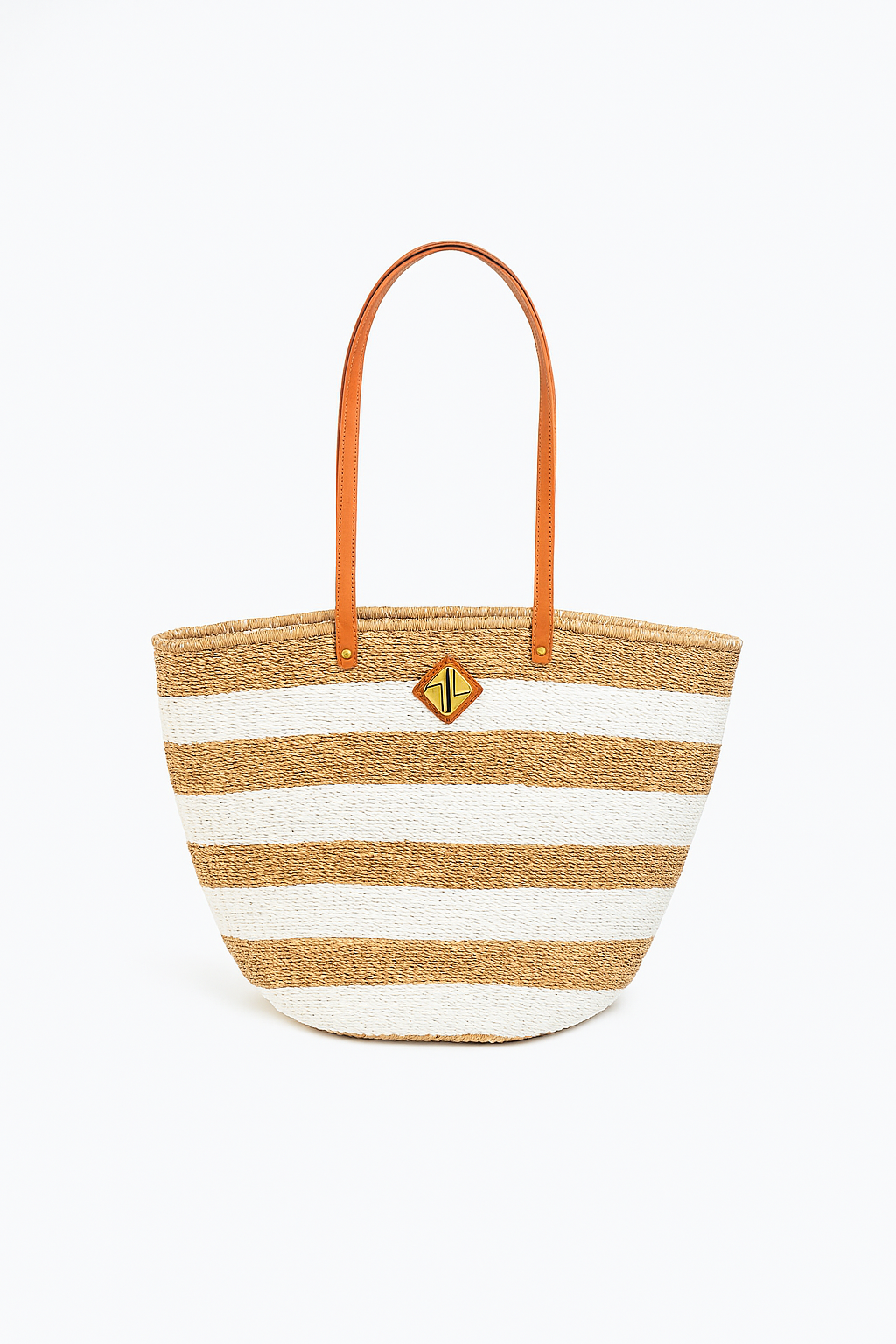 Carrie City Natural and White PP Stripes
