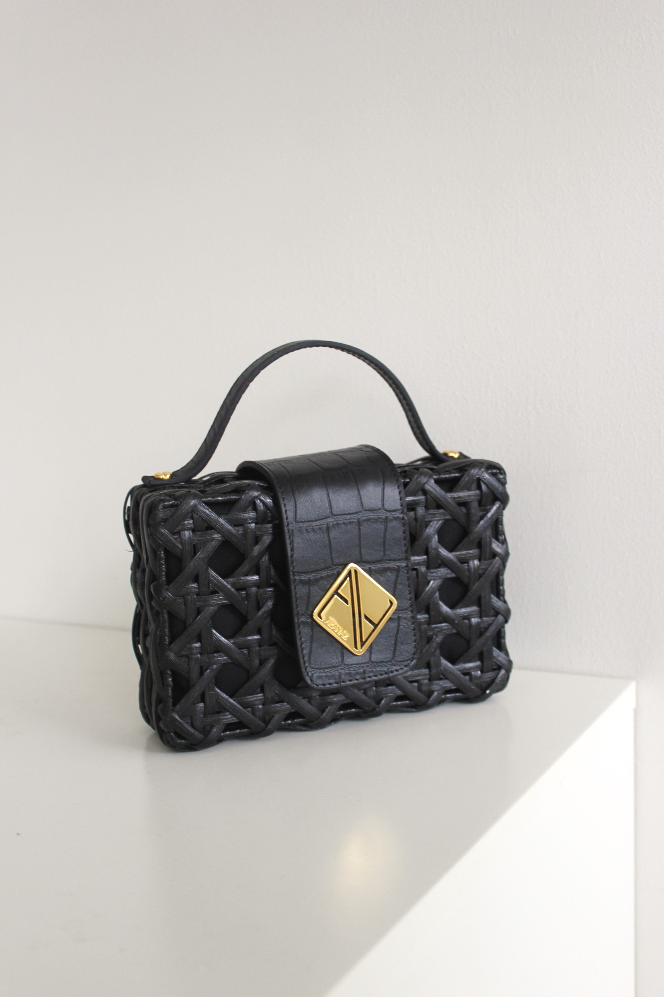 Charlie Slim Mini Handbag with Croco Leather – ARANÁZ
