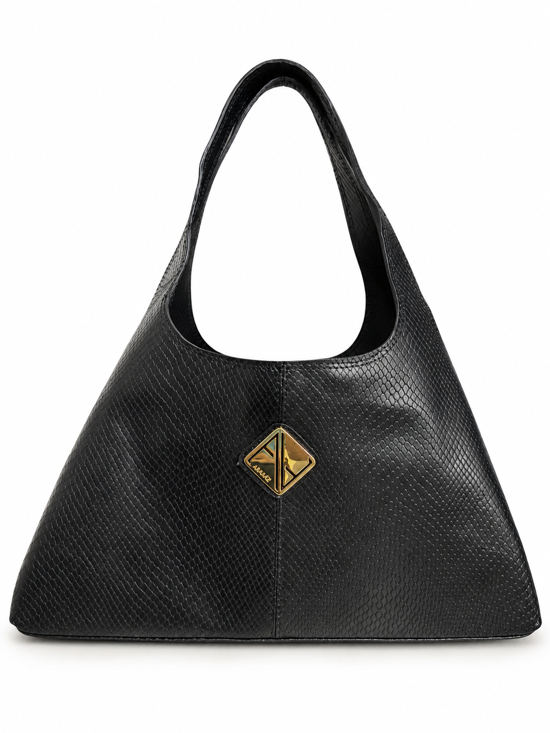 Sando Tote Black Snakeskin (Medium)