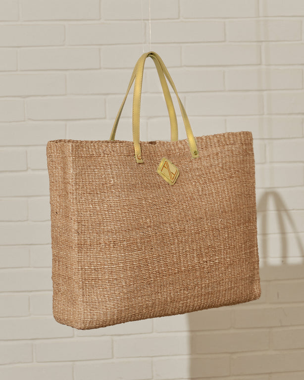 Celine Tote (Natural with Gold Leather)