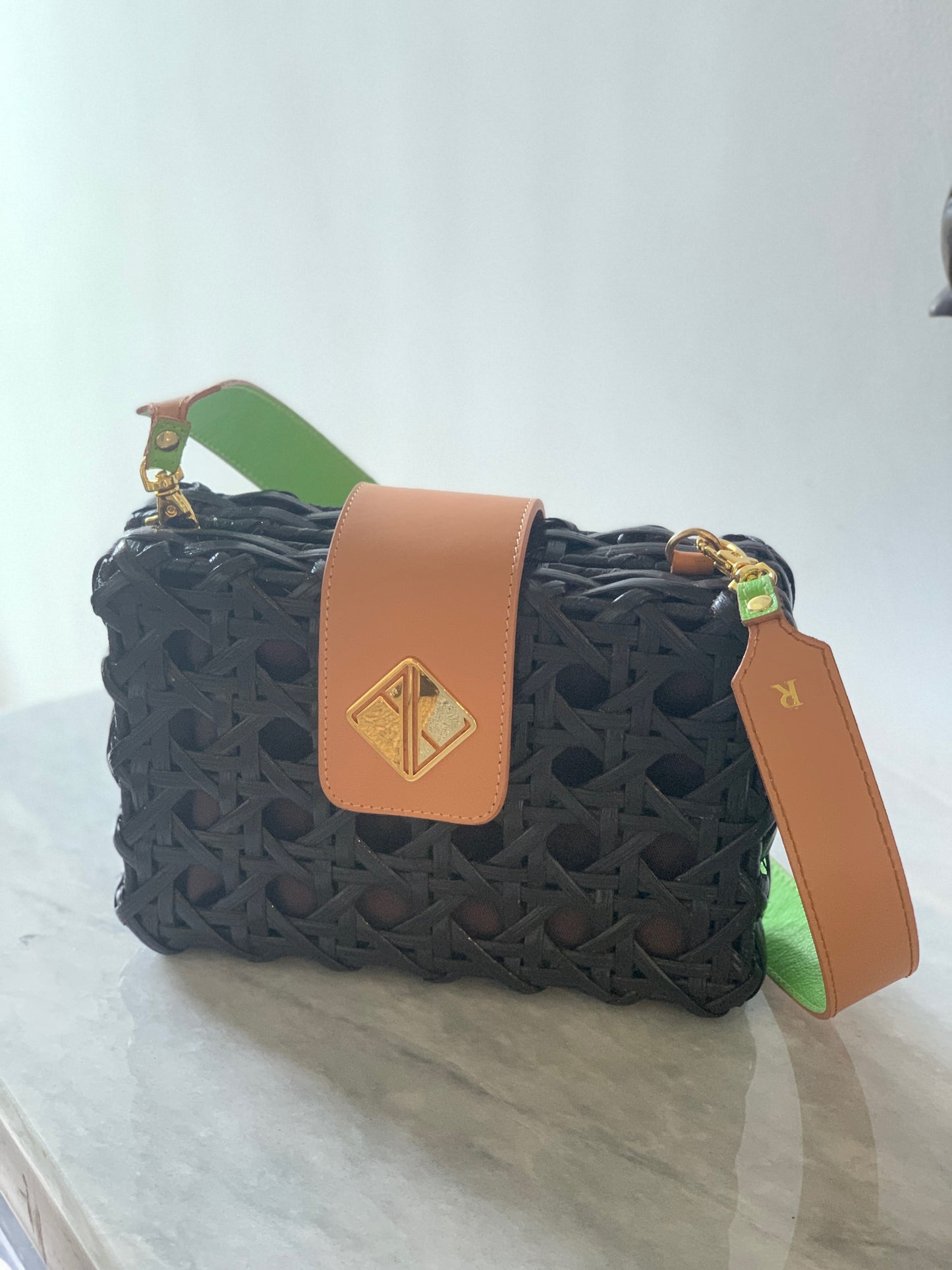 Pop Strap 1.25 (Neon Green/Tan)