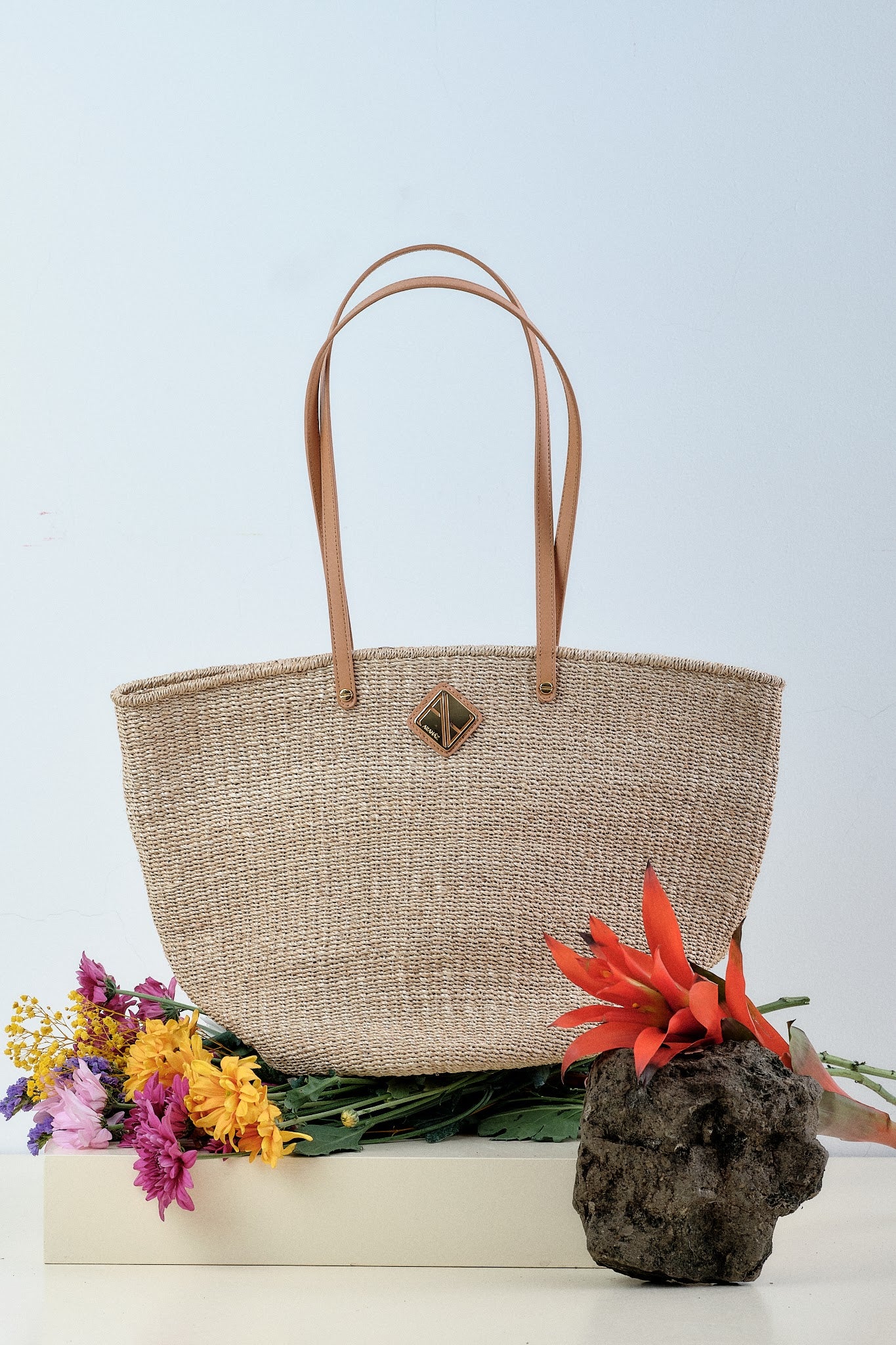 Carrie City Natural with Tan Leather