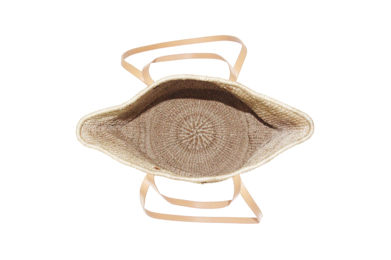 Carrie City Natural with Tan handles (Two Handled)