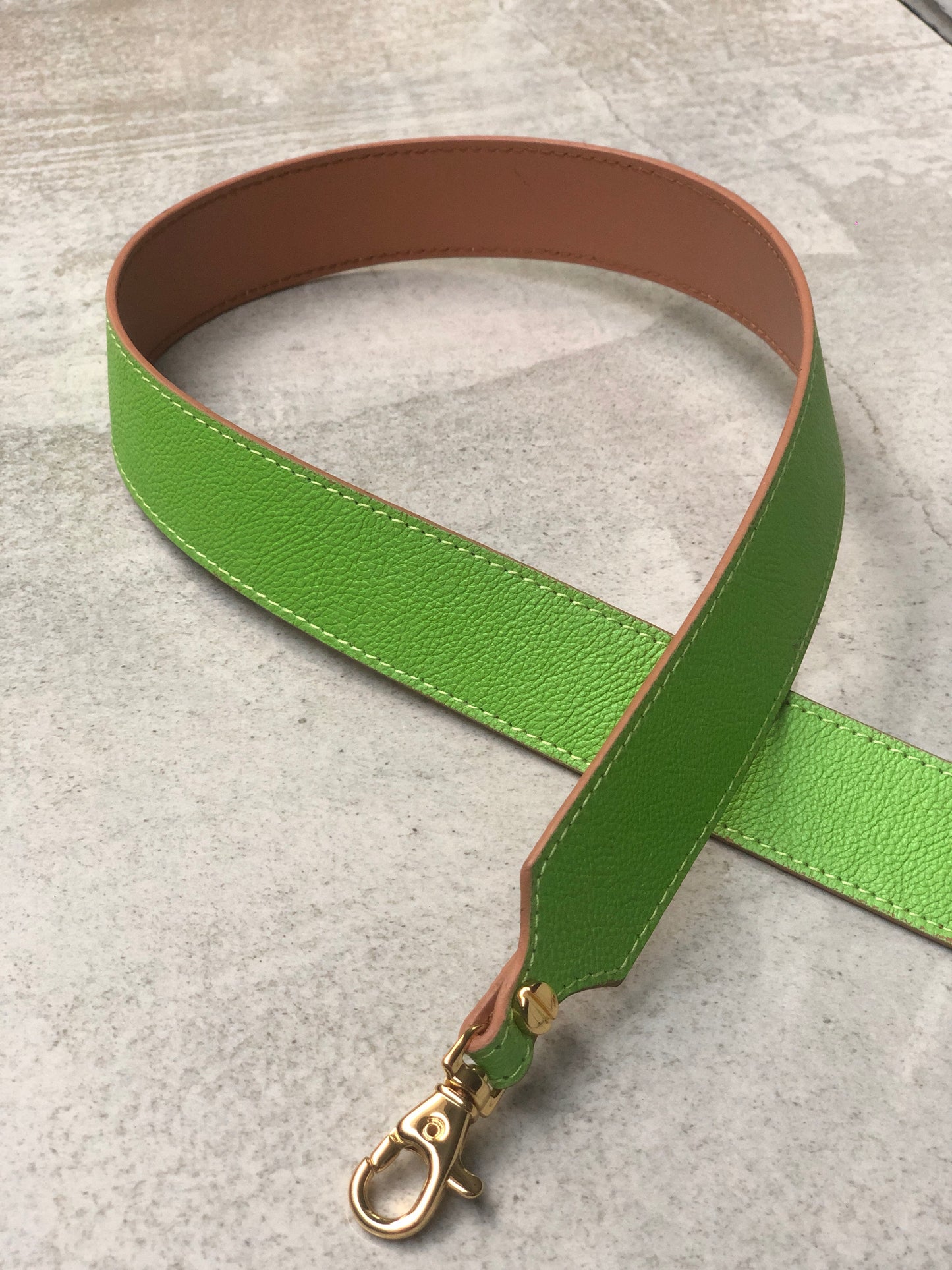 Pop Strap 1.25 (Neon Green/Tan)