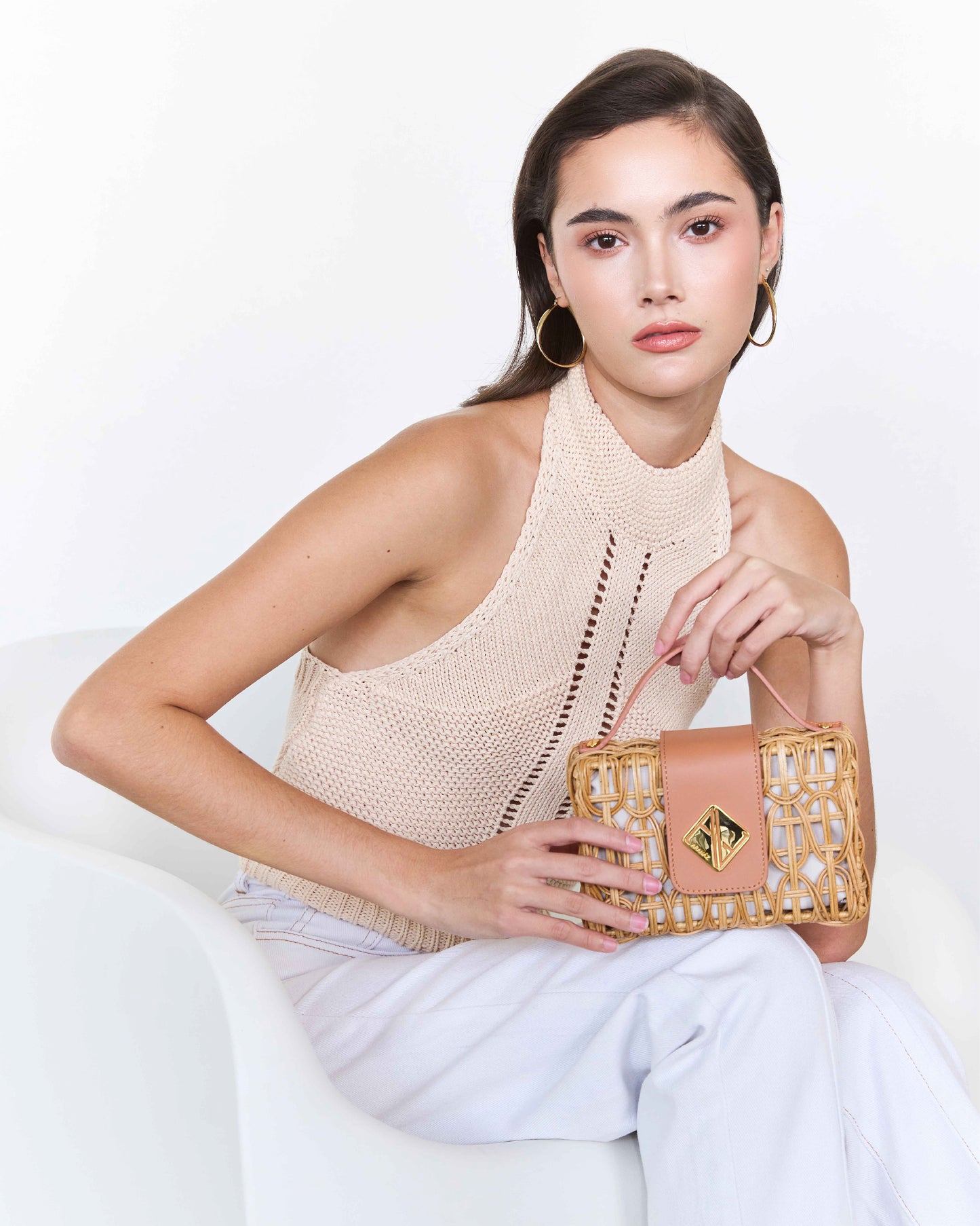 Chloe Slim Mini Handbag (Tan)