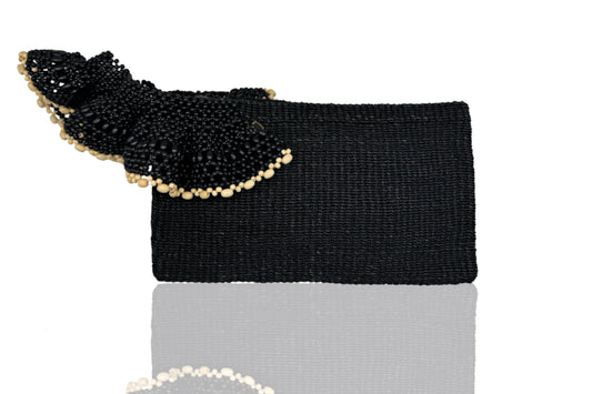 Arruga Clutch (Black with B&W)