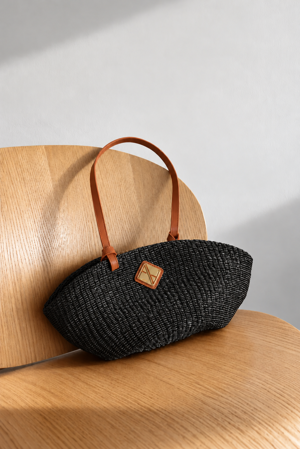 Theresa Large (Black with Tan Leather)