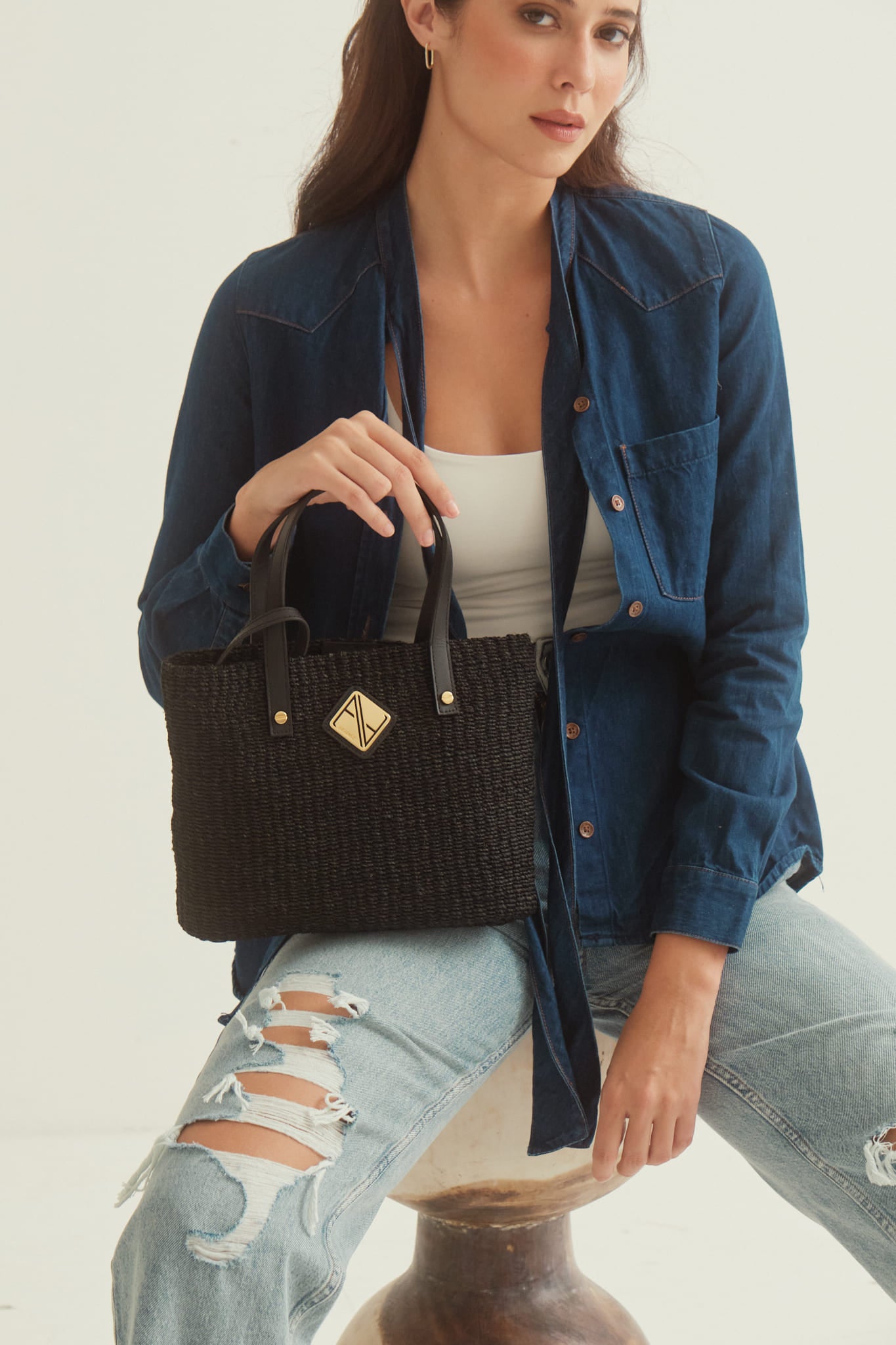 Celine Mini in Solid Black