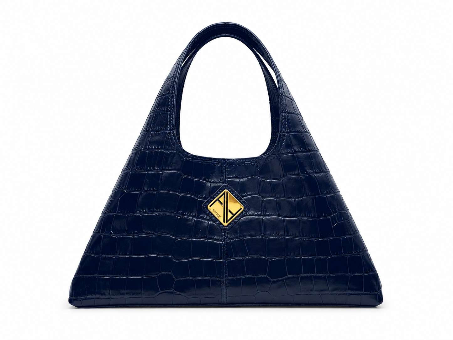 Sando Medium Tote (Midnight Blue Croco)