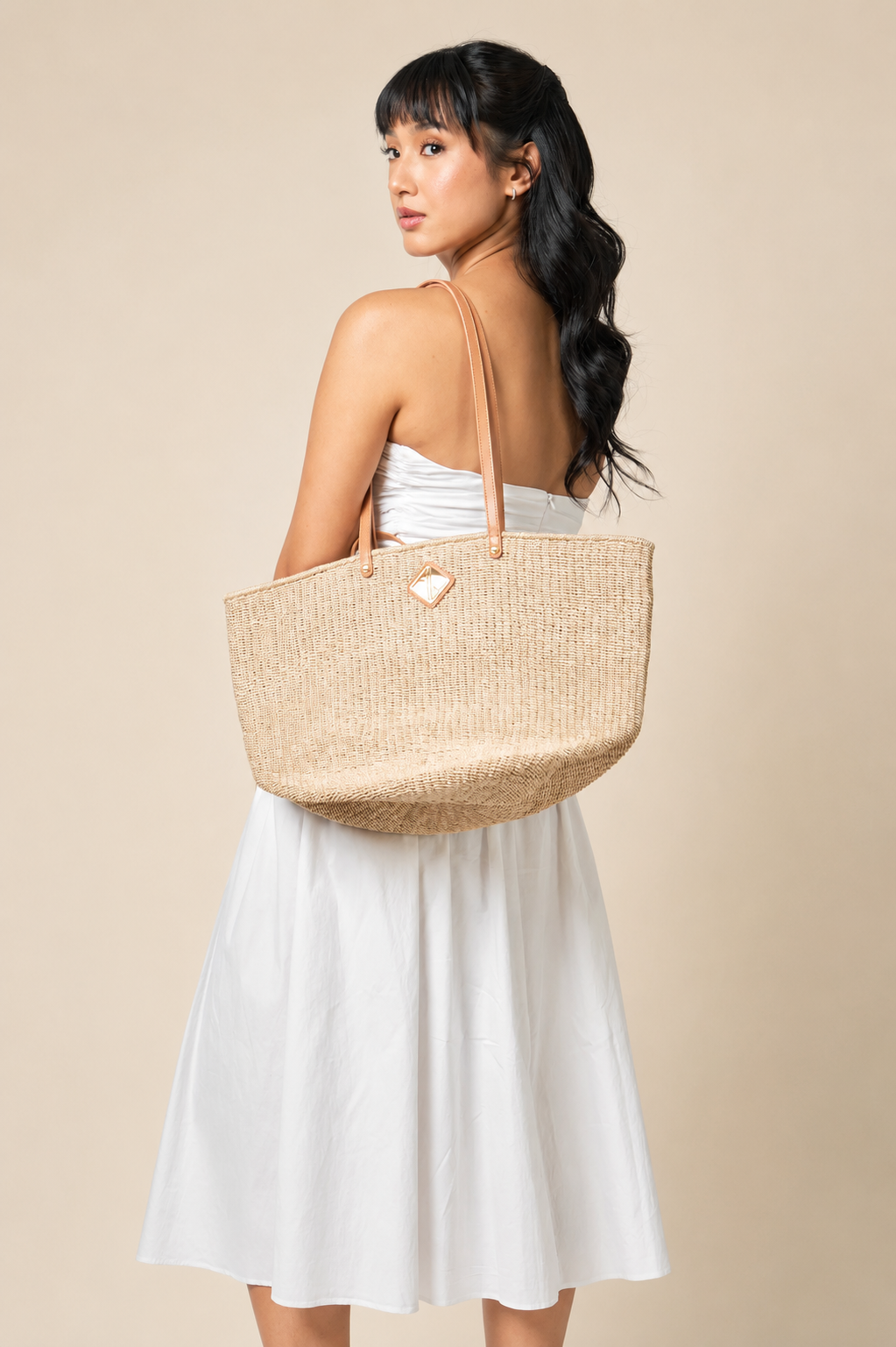 Carrie City Natural with Tan Leather