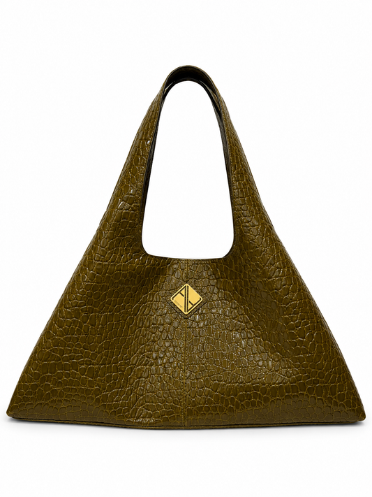 Sando Tote (Olive Croco)