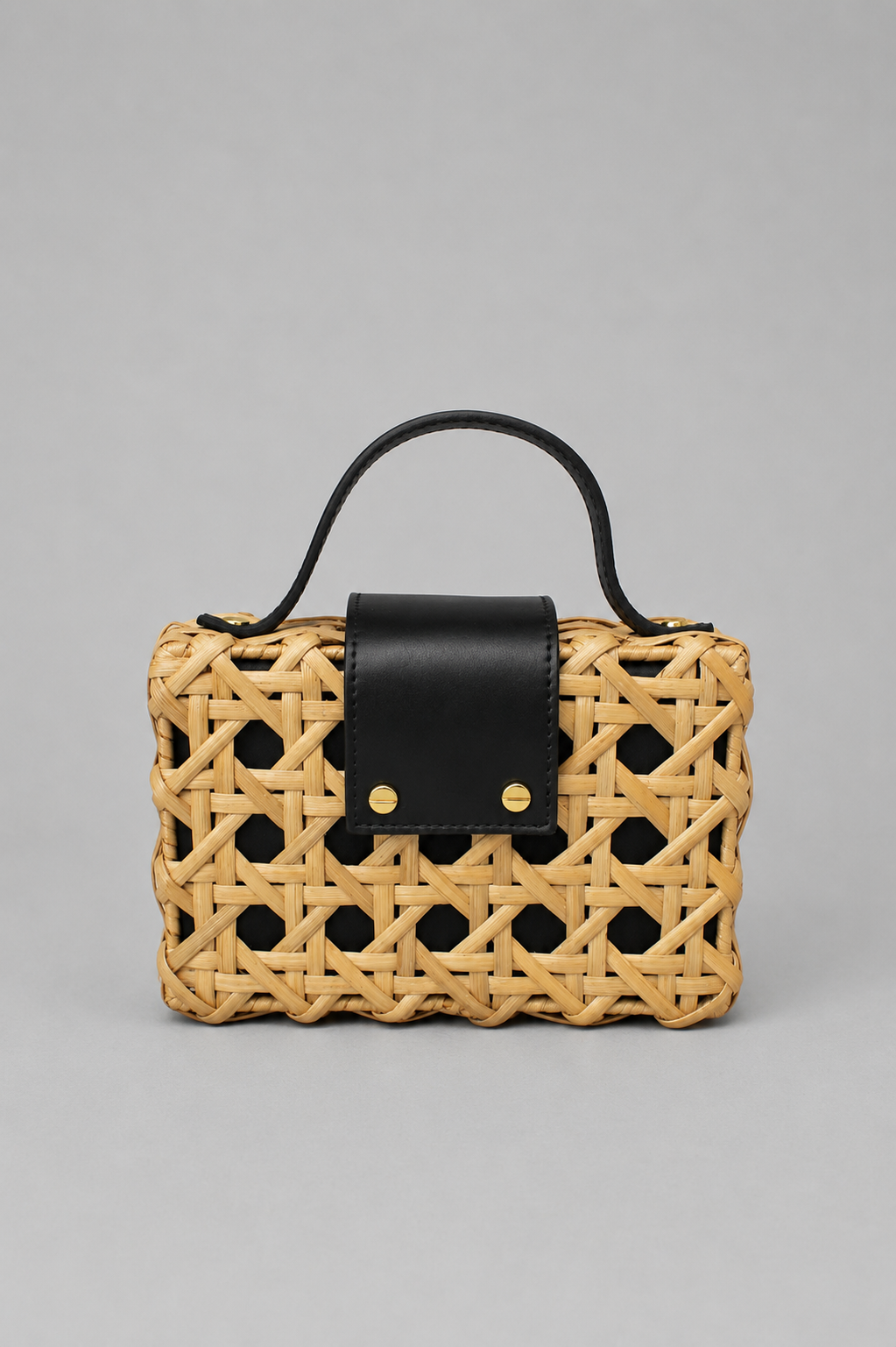 Charlie Slim Mini Handbag with Black Leather