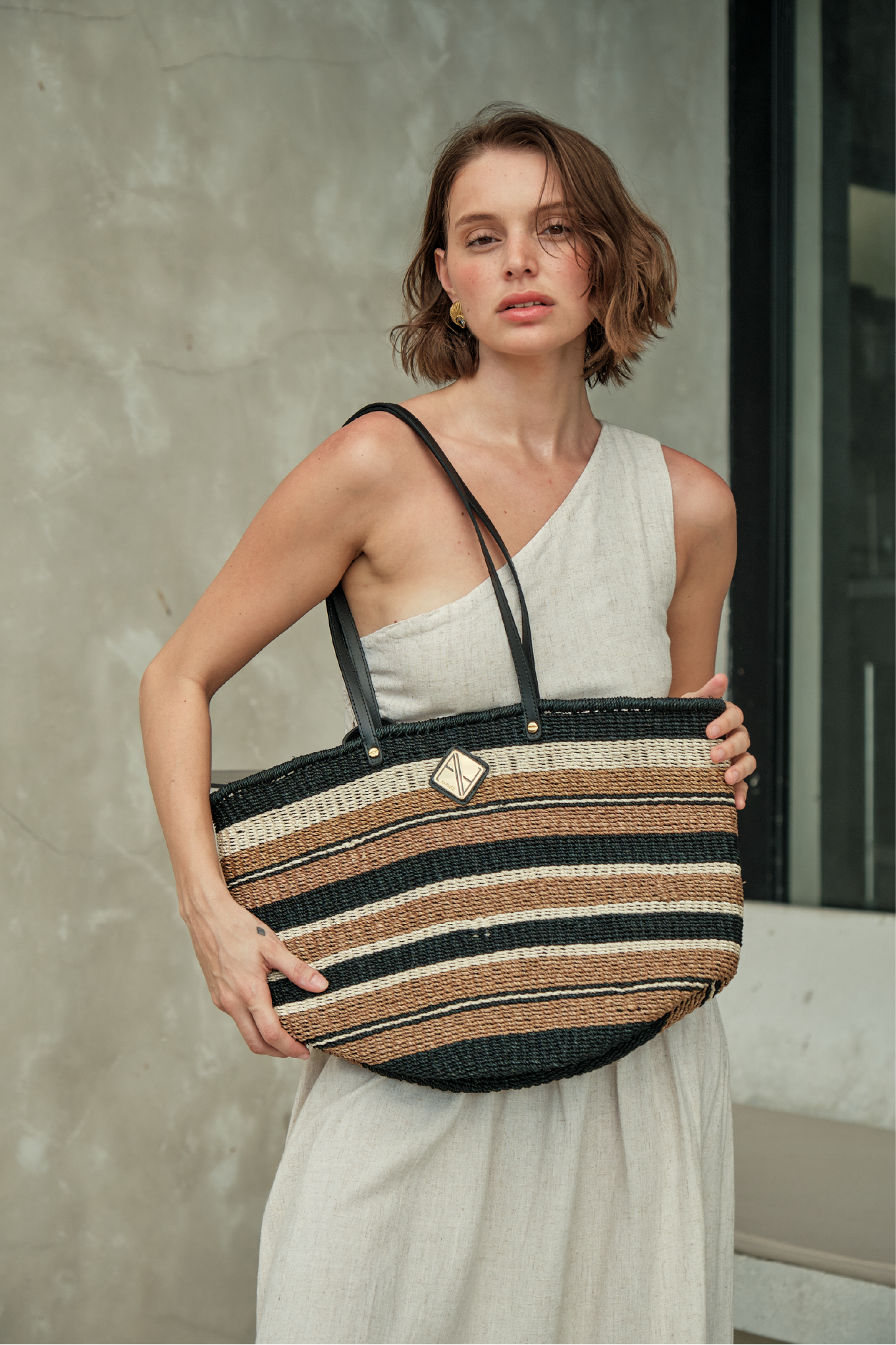 Limited Edition: Carrie City Stripes (Brown/Black/Cream)