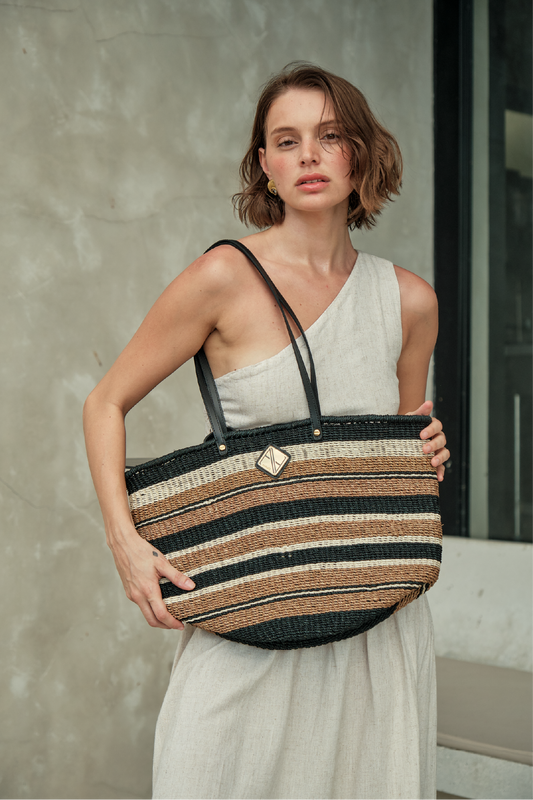 Limited Edition: Carrie City Stripes (Brown/Black/Cream)