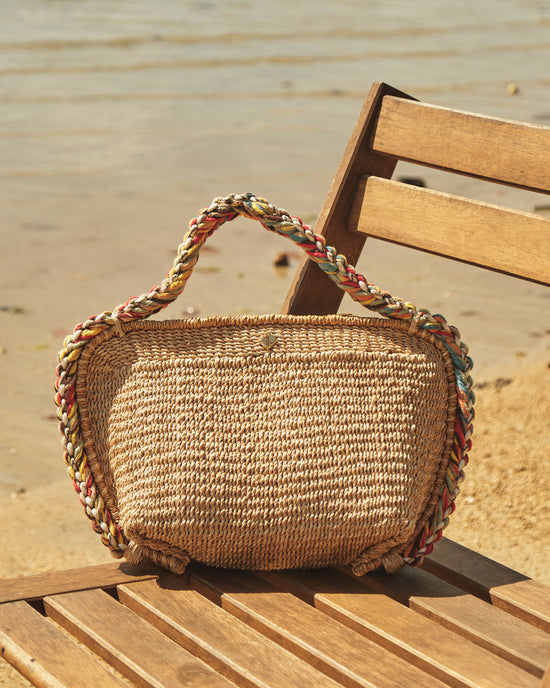 aranáz Surf Clam Handbag (Natural/Multi)