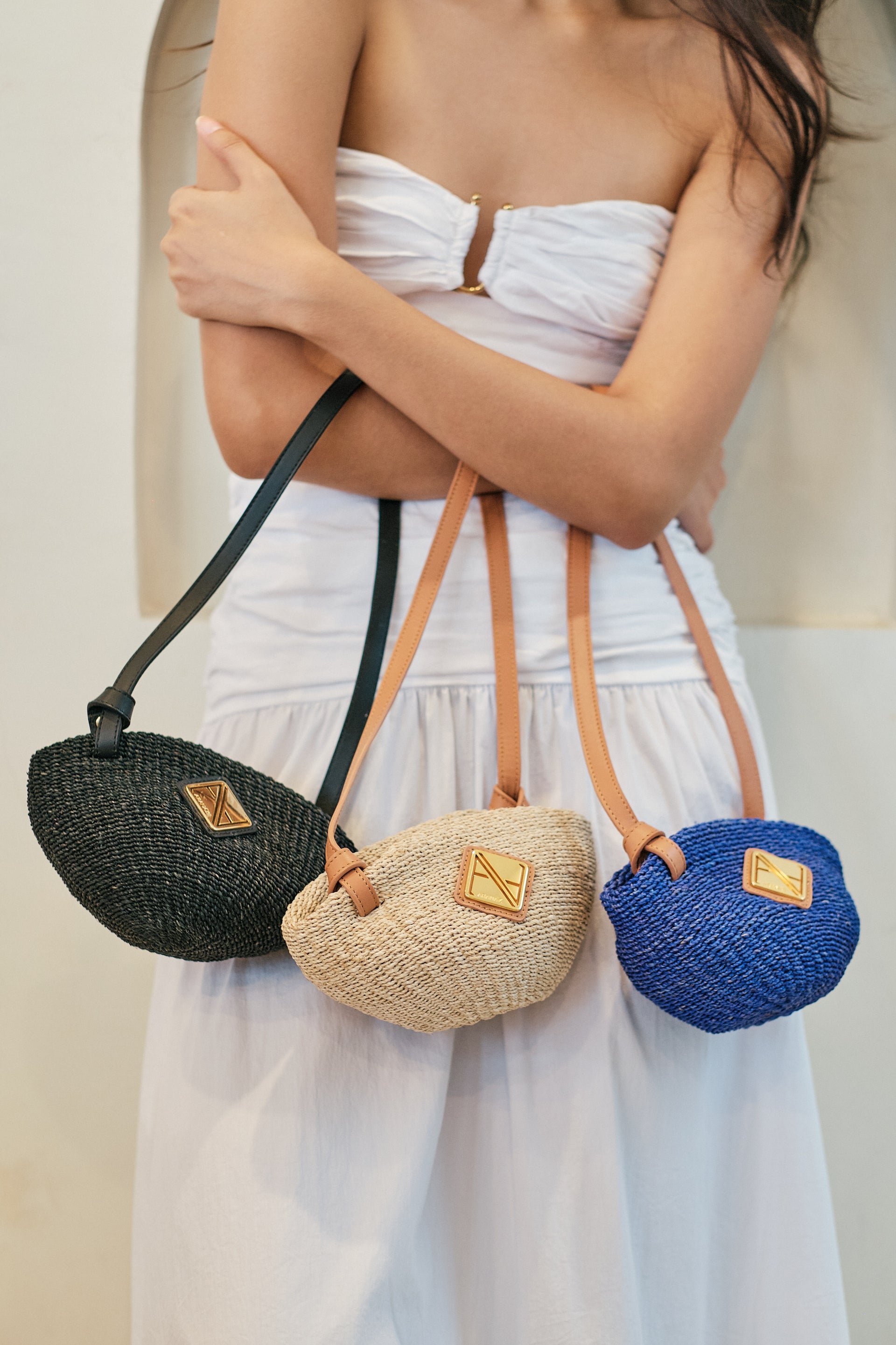 ARANAZ / アラナズ】Rattan Medium Handbag - かごバッグ