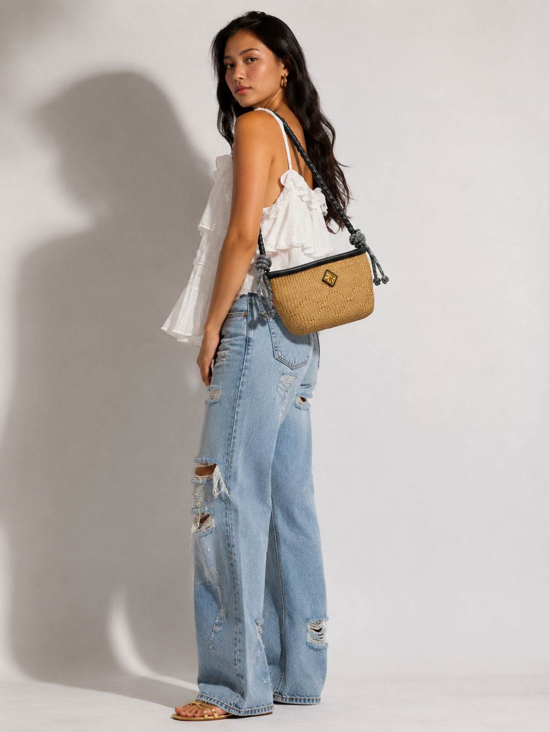 Elenita Shoulder Bag (Navy)