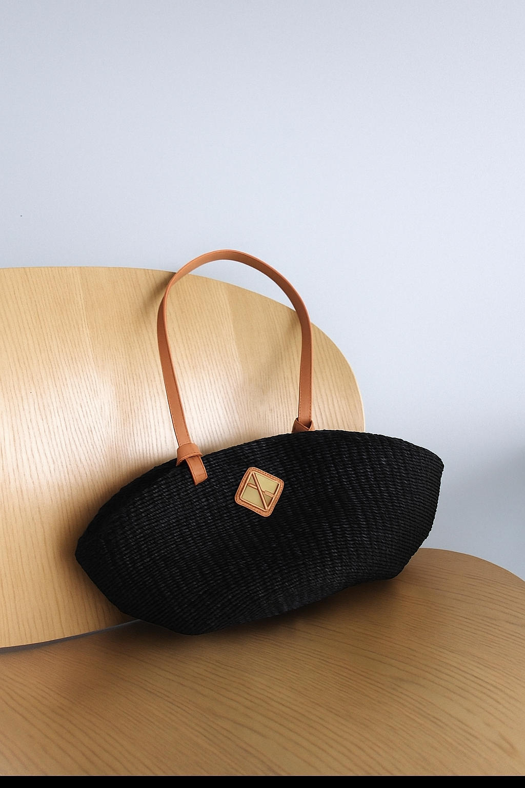 Theresa Large (Black with Tan Leather)