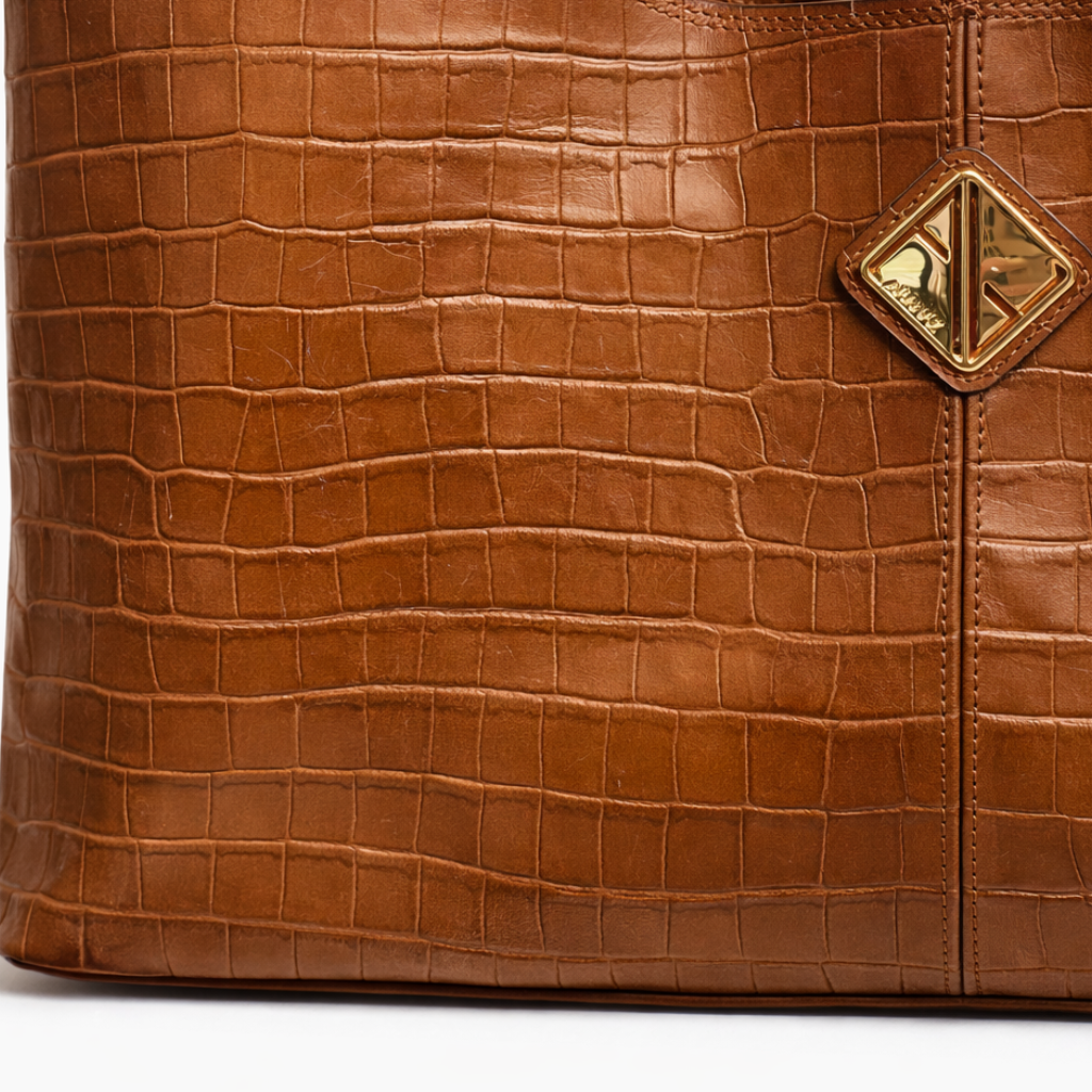 Sando Tote (Tan Croco)