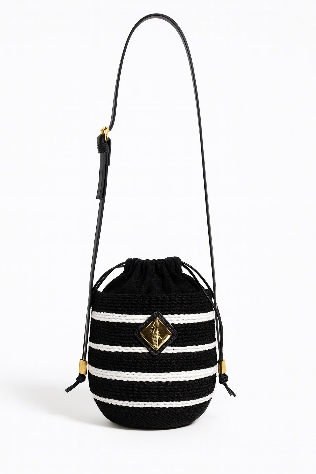 Carrie Sling (Black with White PP Stripes)
