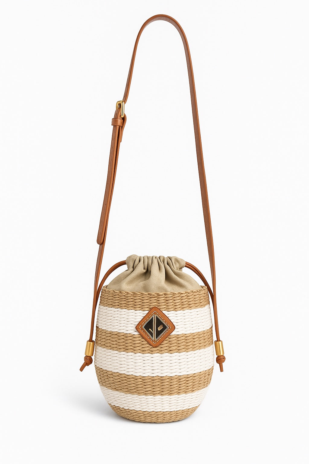 Carrie Sling (Natural with White PP Stripes)
