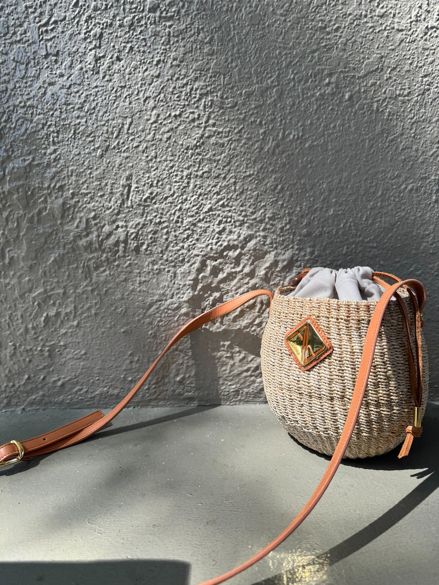 Carrie Sling Natural with Tan Leather