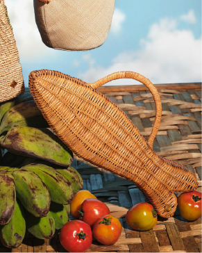 Isda Wicker Clutch