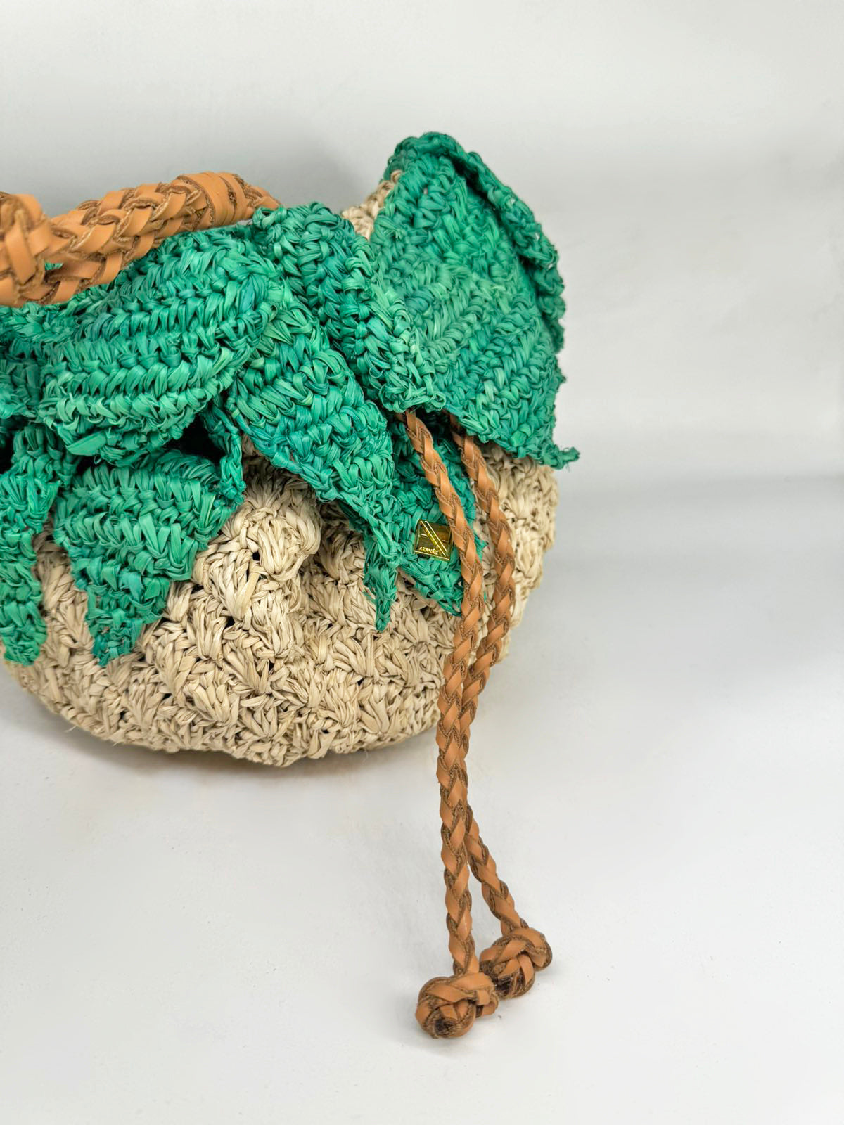 Pina Drawstring Green/Natural