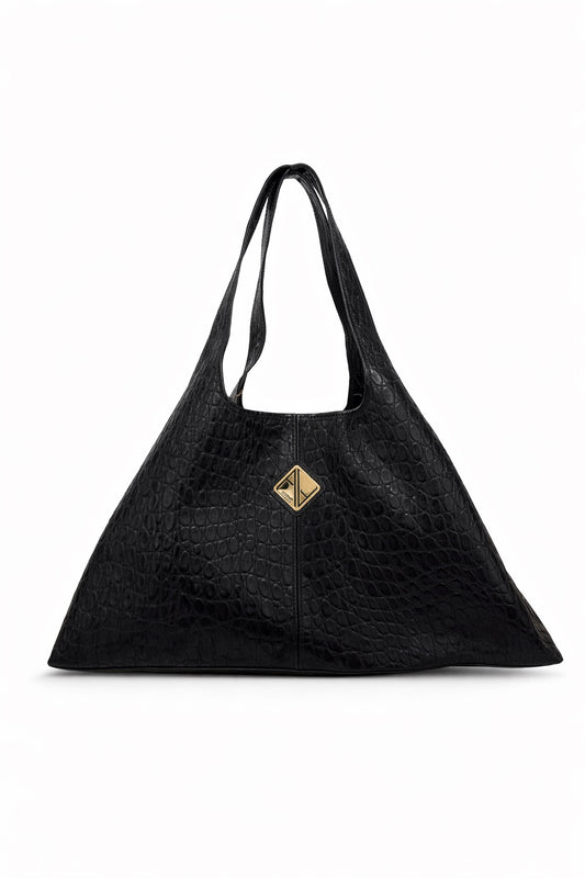 Sando Tote (black crocodile)