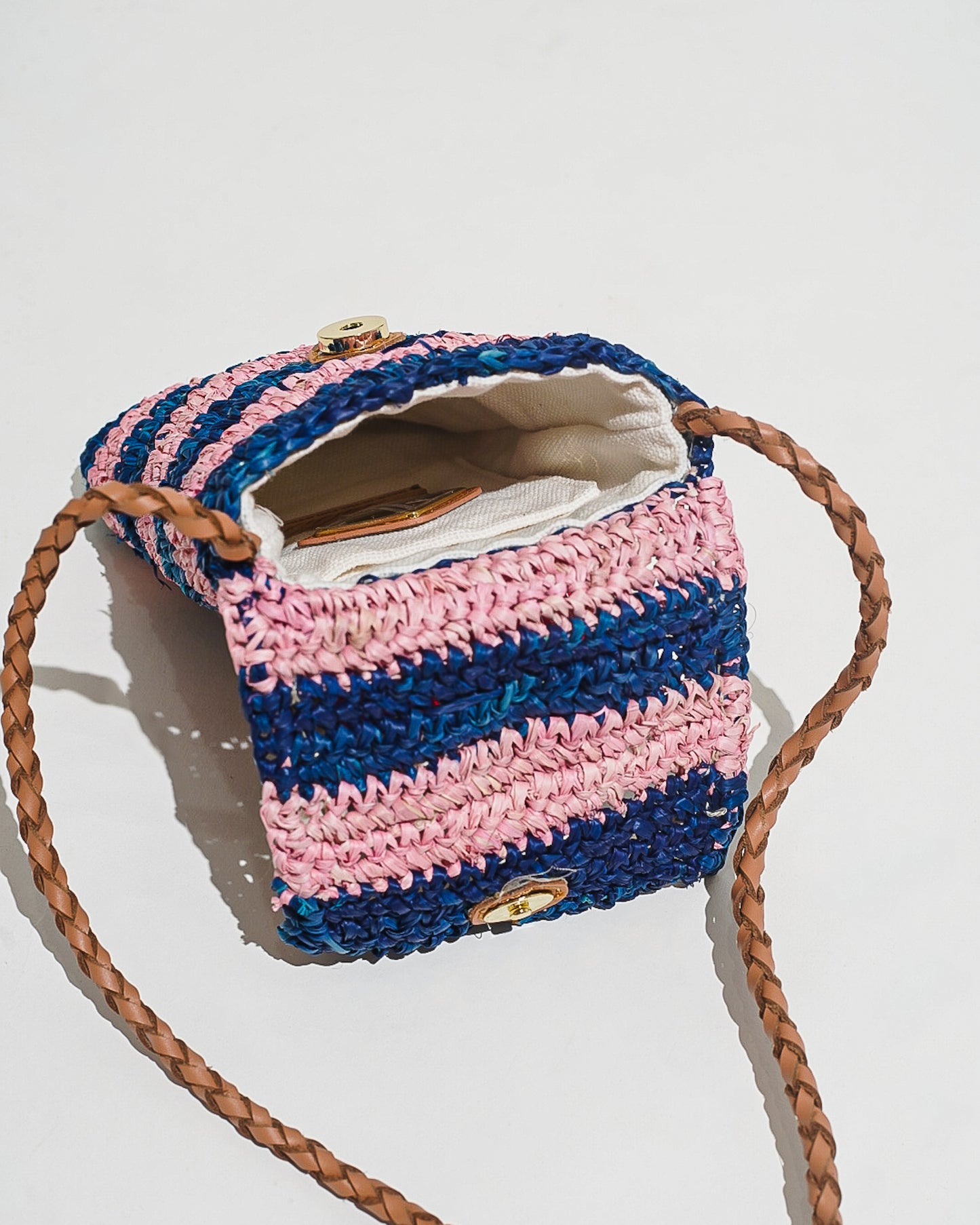 Kai Cellphone Sling in Blue & Pink