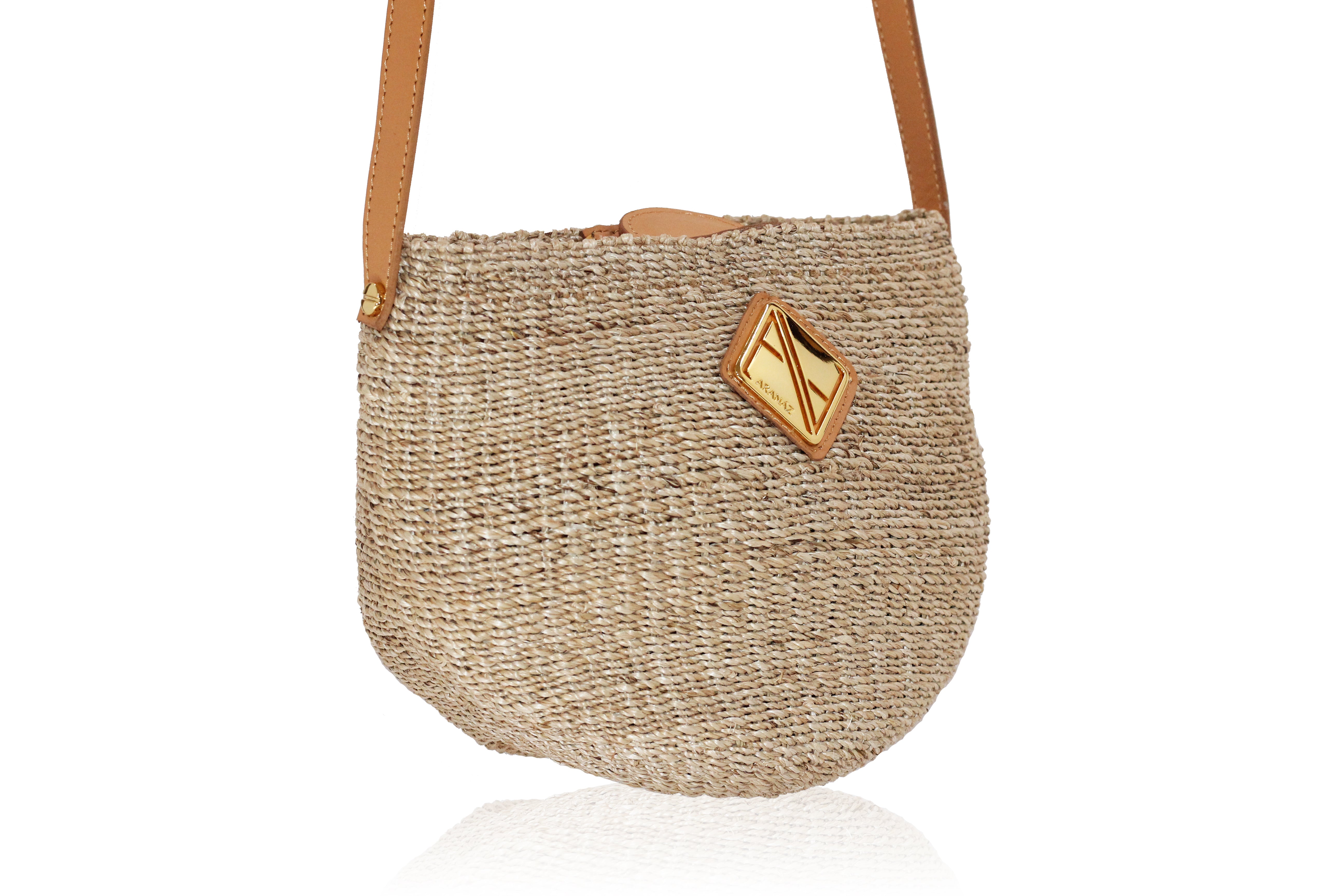 Carrie Sling Natural with Tan Leather ARAN Z