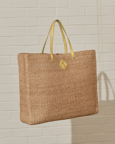 Celine Tote (Natural with Gold Leather)