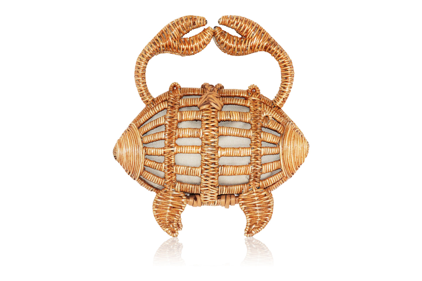 Crab Wicker Handbag