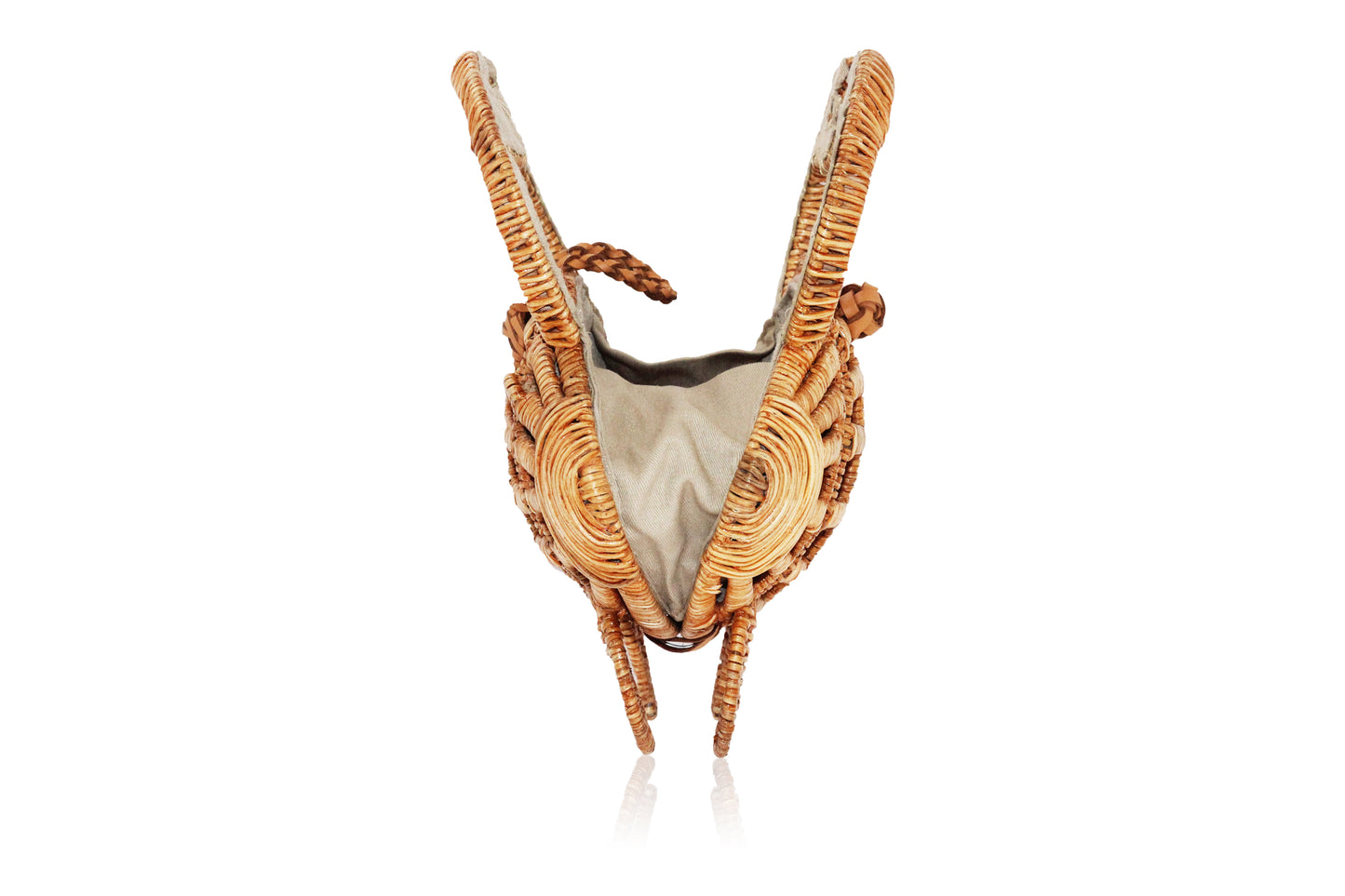 Crab Wicker Handbag