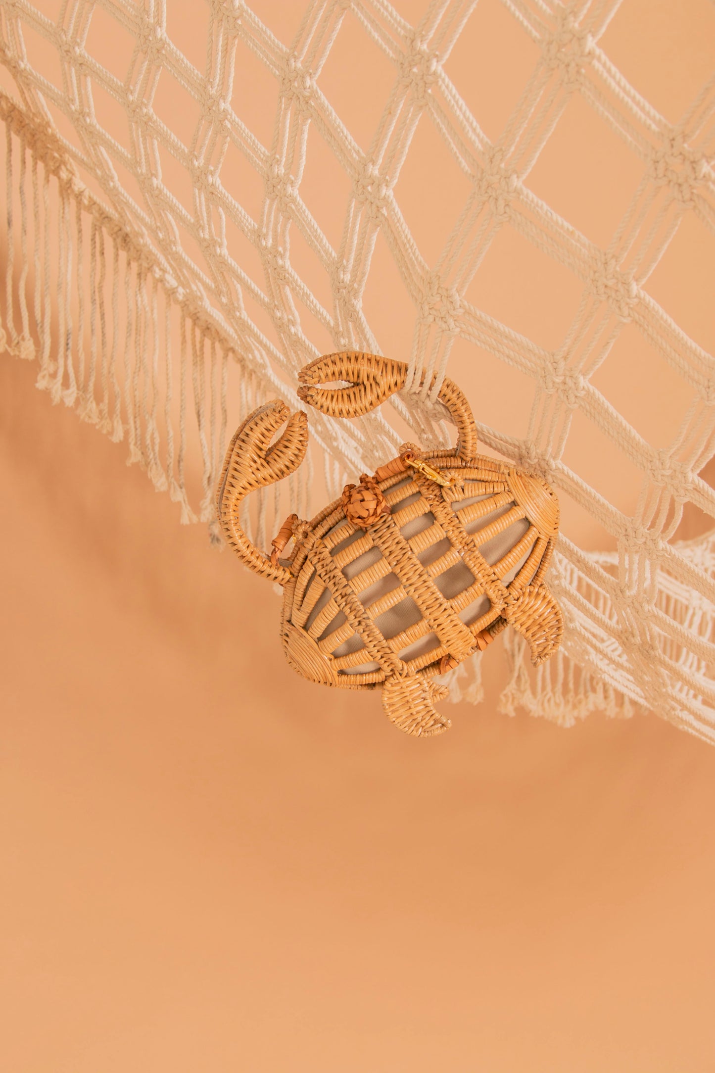 Crab Wicker Handbag