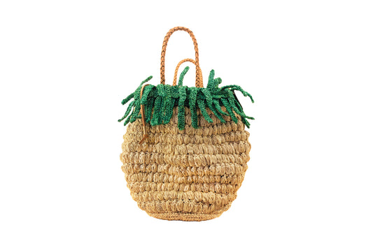 Pineapple Tote (Natural/Green)